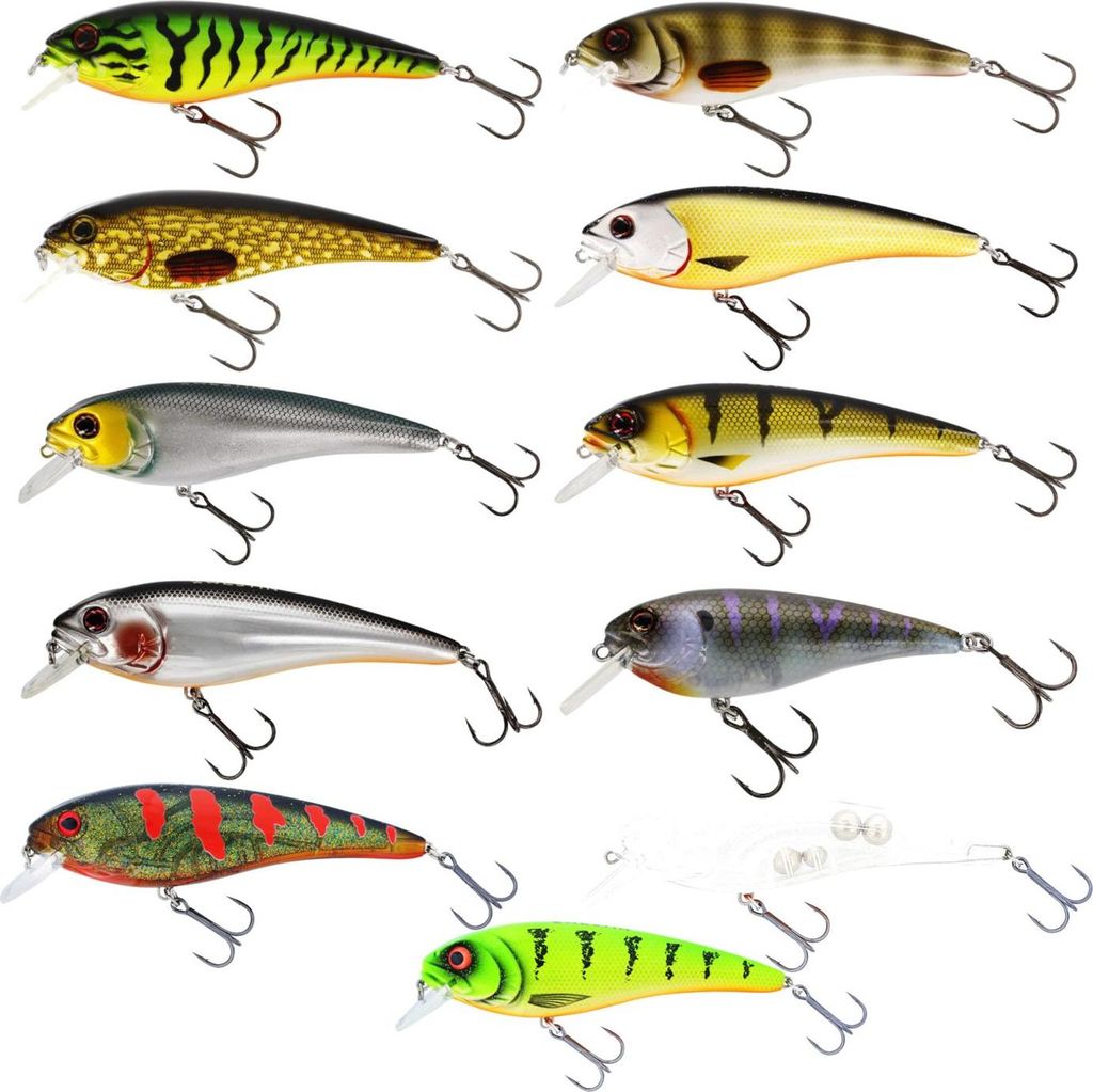 Westin RawBite Crankbait 17cm 100g Low Floating - Wobbler, Farbe:Chartreuse Flow
