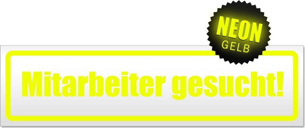 Mitarbeiter gesucht! Magnetschild Schild magnetisch