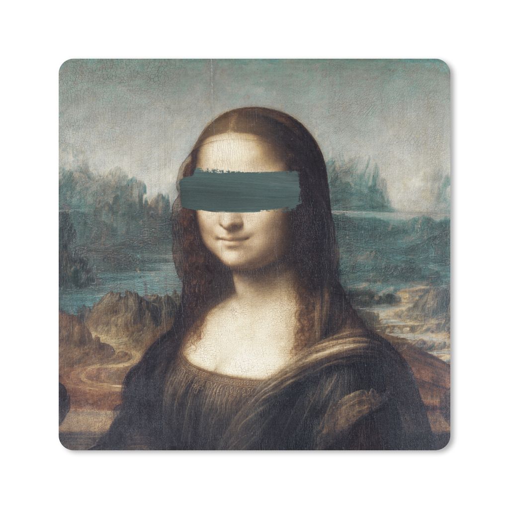MuchoWow Mauspad Mousepad Mona Lisa - Leonardo da Vinci - Kunst 30x30 cm - Mousepads - Maus Mat - Pad - Mausunterlage - Gaming