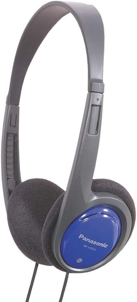 Panasonic On-Ear Kopfhörer RP-HT010E-A, 1.2m Kabel, leichtes Design, 3.5mm Klinke, klarer Sound, tiefer Bass, ideal für unterwegs