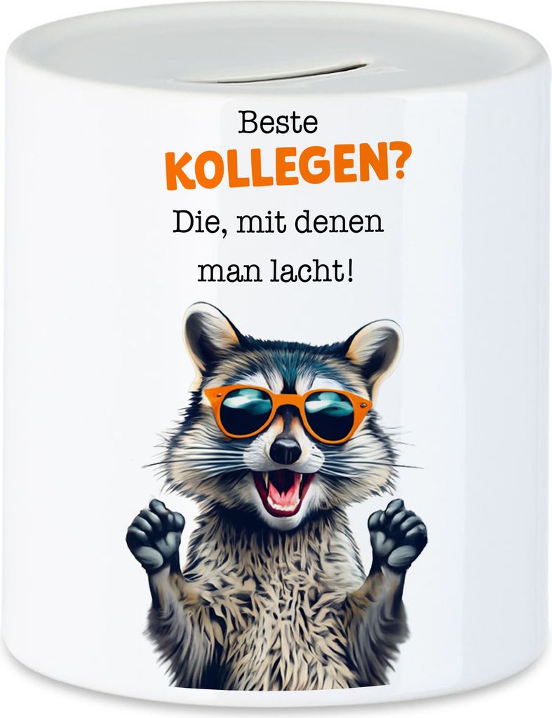 Beste Kollegen? Die mit denen man lacht Spardose Renteneintritt Abschiedsgeschenk Kollegin