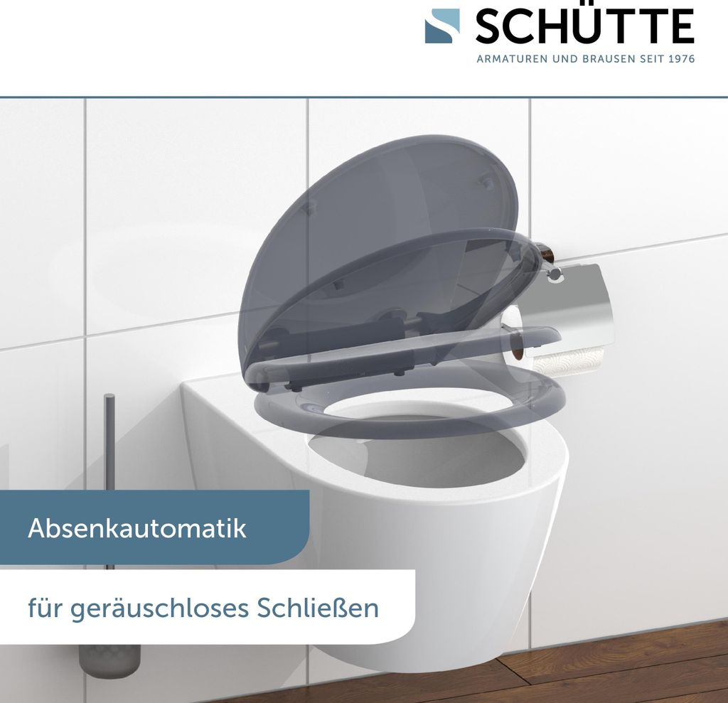 SCHÜTTE Duroplast WC-Sitz ANTHRAZIT, mit Absenkautomatik Produktbild 4