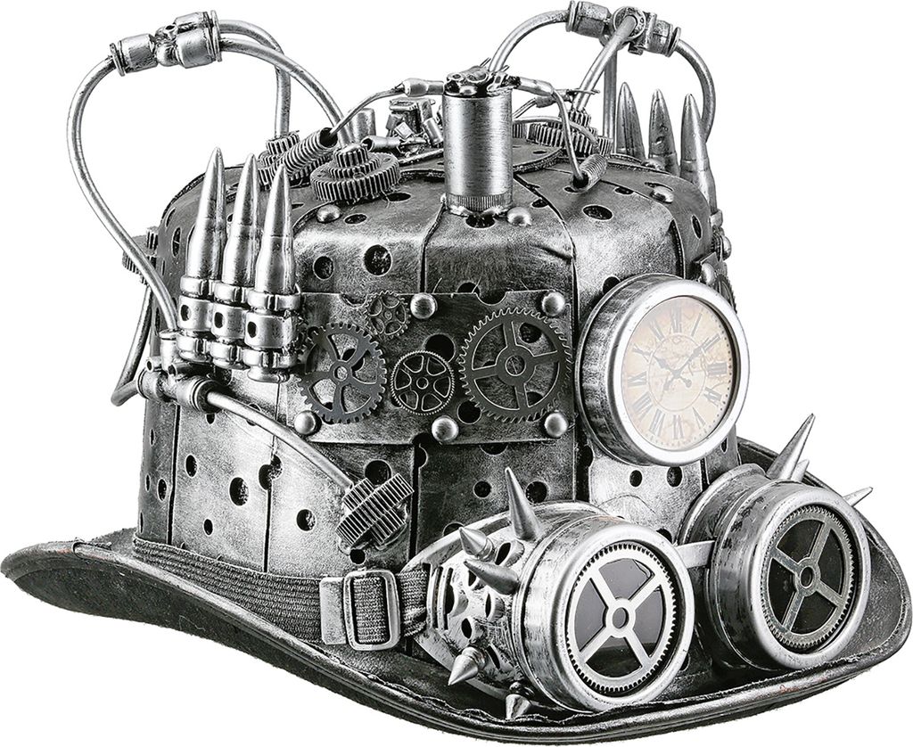 Casablanca by Gilde Hut-Zylinder Steampunk, silberfarben Produktbild 