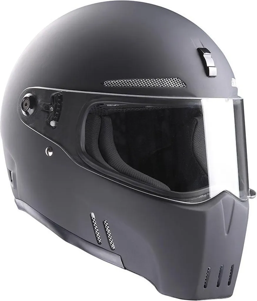 Casque moto Bandit Alien II Noir Mat XL : Idéal pour roadster et trajet