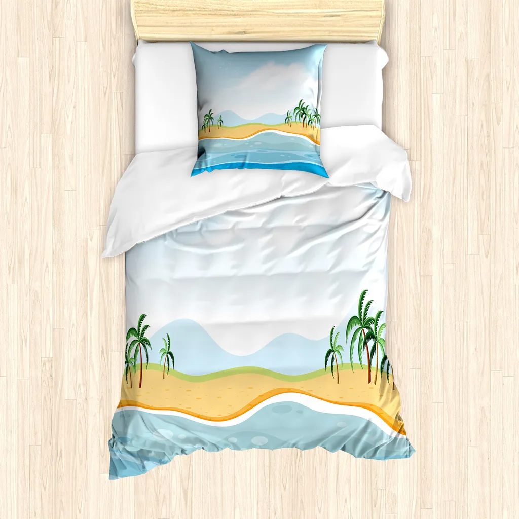 Set Letto Singolo Ocean Palms ABAKUHAUS Antiacaro 135x200 cm
