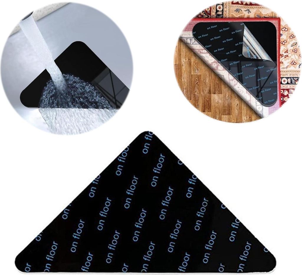 STILVORA Teppichunterlagen 30 Stück, Teppich Anti-Rutsch Pads, Teppich Stopper Pads, Teppichkleber wiederverwendbar, Spurenfreie Teppich-Haftpads