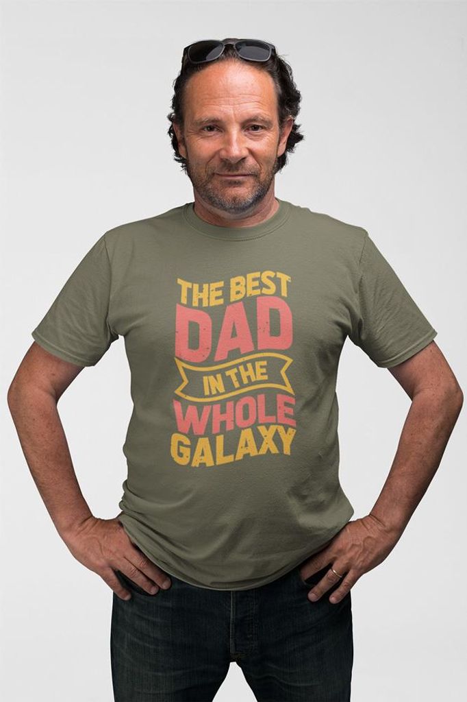 D&B Uni Polo ST00221 Best Dad MilitärGrün-Größe 2XL