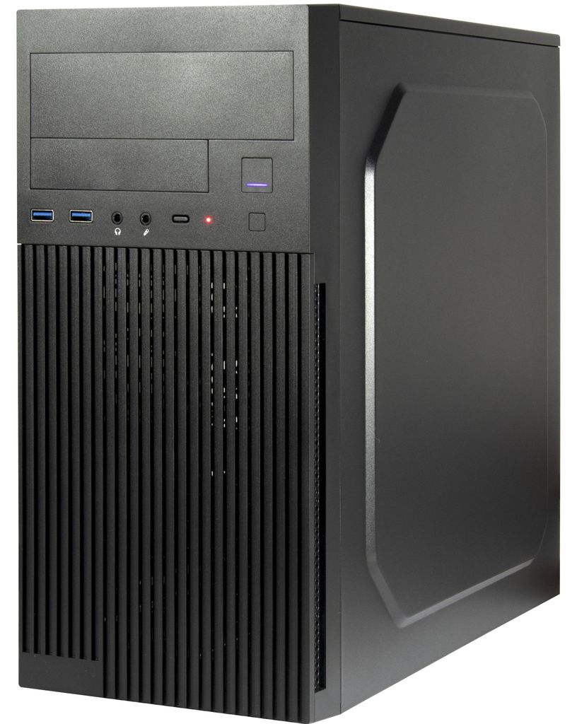 Inter-Tech IT-6521 Straight, Micro Tower, PC, Černá, Micro Obrázek produktu 
