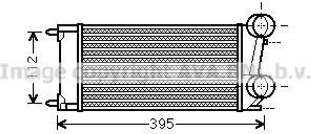 PRASCO PEA4343 - OE 0384N9 Ladeluftkühler für Berlingo, C4 G-Picasso I (UA), C4 II (NC), C4 Picasso I (UD), DS4, DS5, 3008 (0U), 308 CC (4B), 308...