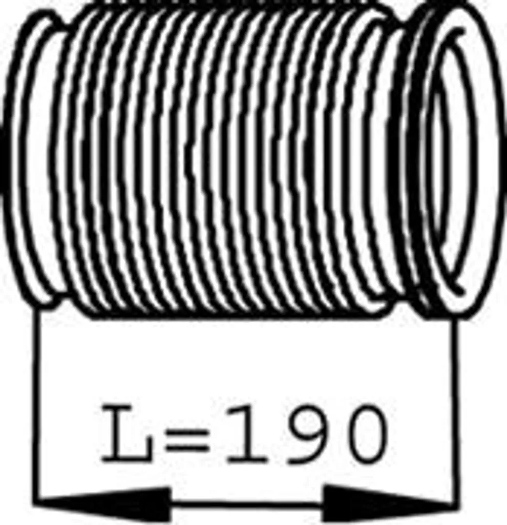 Tube ondulé DINEX 68239 contre les fuites et vibrations échappement