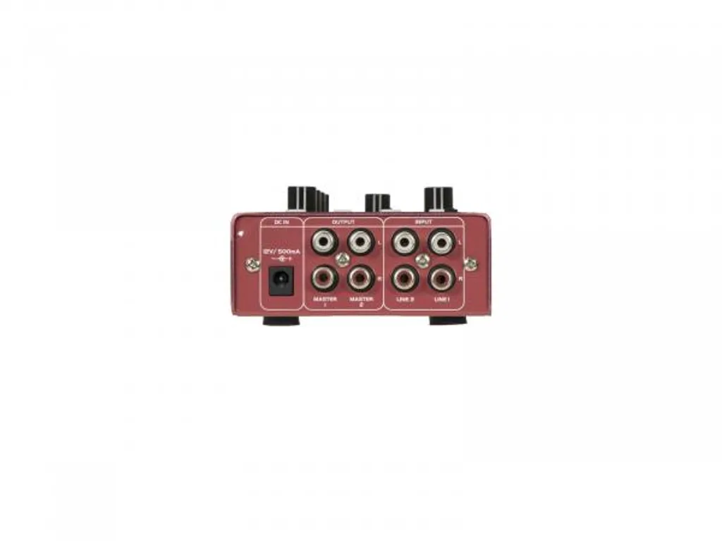 Table de mixage miniature 2 voies OMNITRONIC GNOME-202P rouge - 4