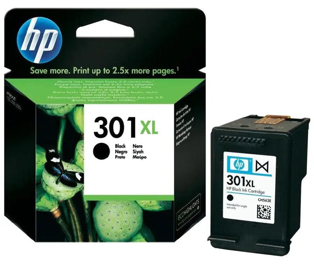 HP 301XL Schwarz Original Druckerpatrone mit hoher Produktbild 