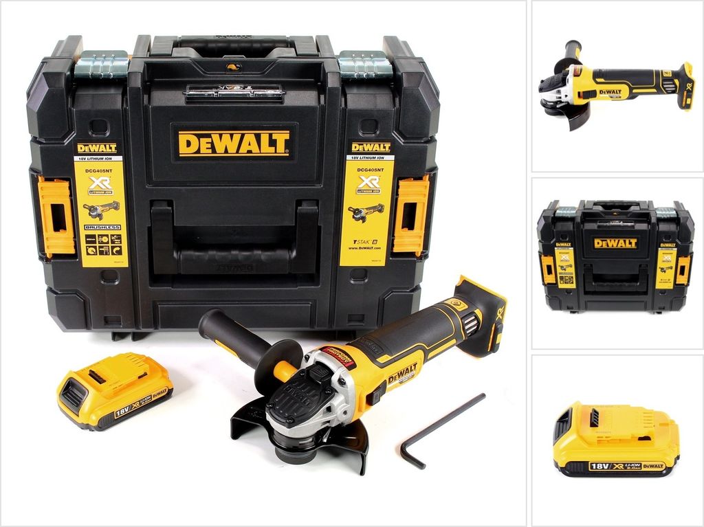 Akumulatorowa szlifierka kątowa DeWalt DCG 405 NT 18V 125mm Zdjęcie produktu