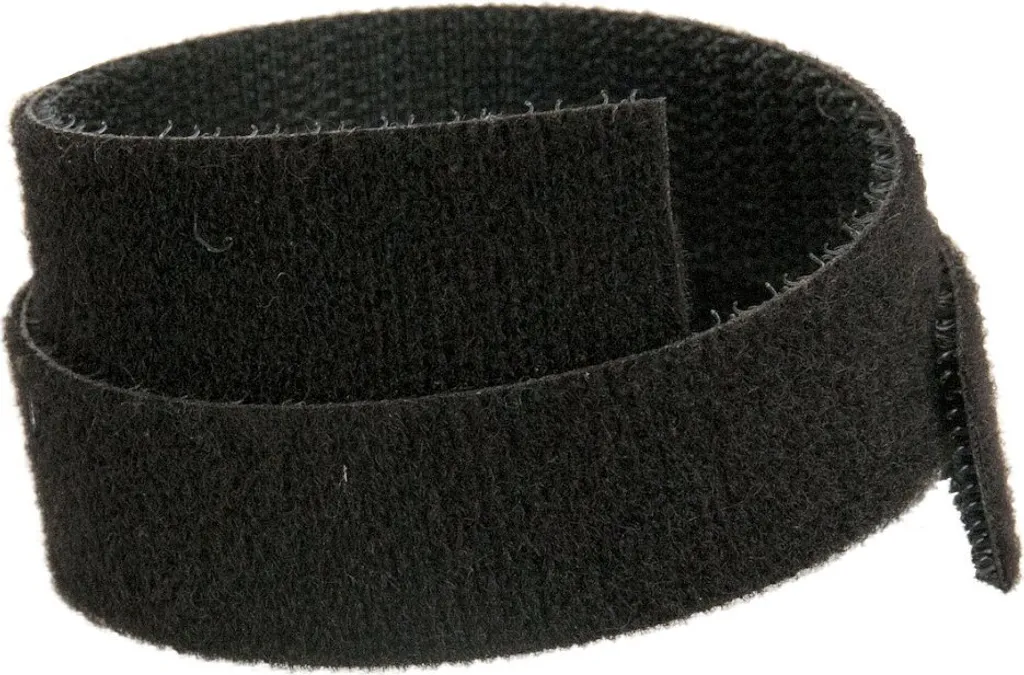 Velcro Solarix 20mm noir double face 25m haute résistance réutilisable