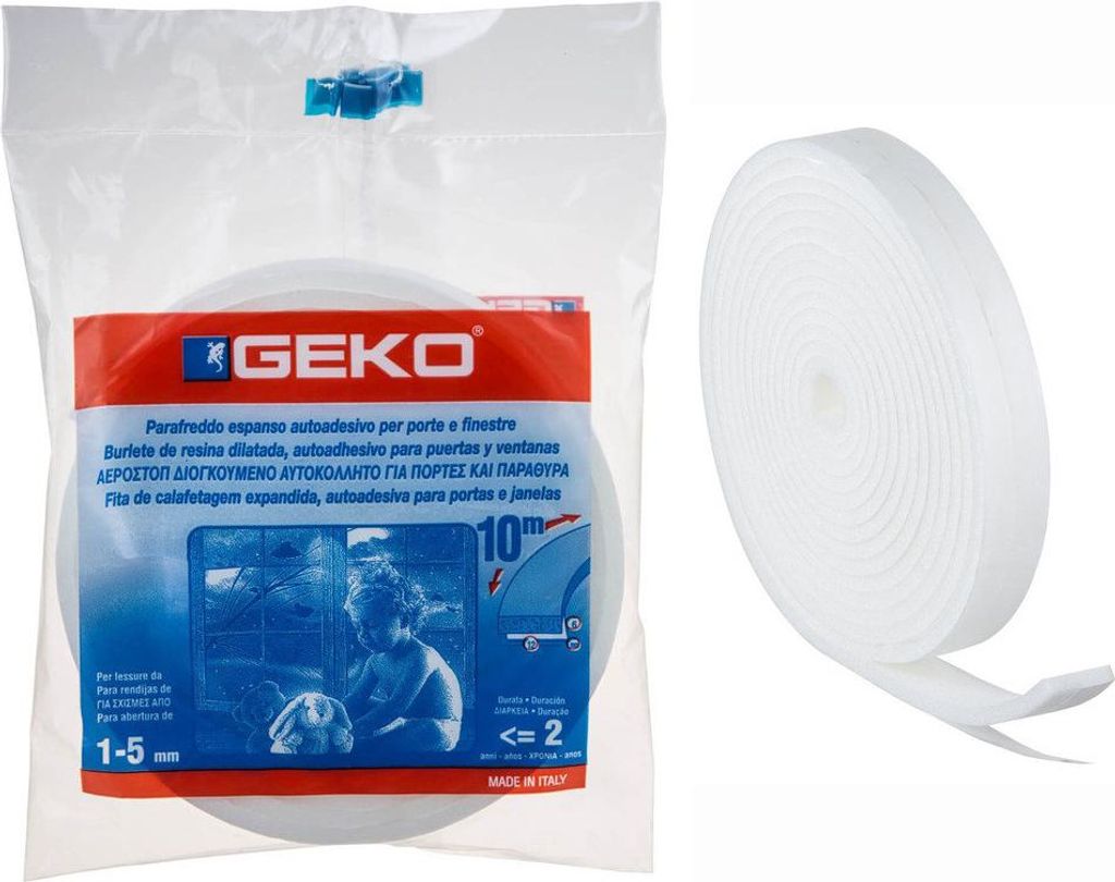Geko Gelenk-Mousse 10m x 15mm Weiß - Geko