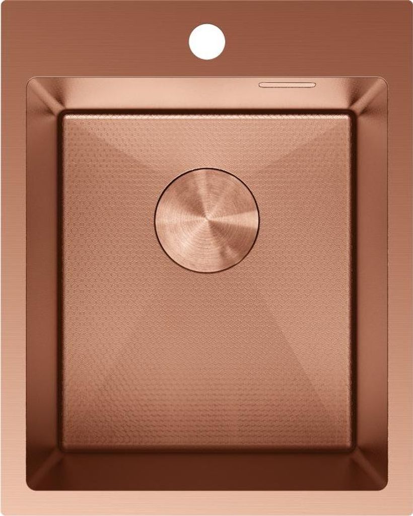 Mexen Solix Edelstahlspüle 1-becken 400 x 500 mm, Kupfer HC - 6406401000-65HC