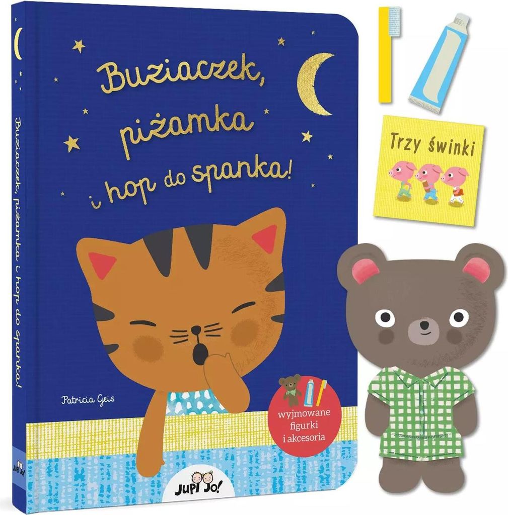 Książeczka kartonowa Buziaczek, piżamka i hop do spanka!