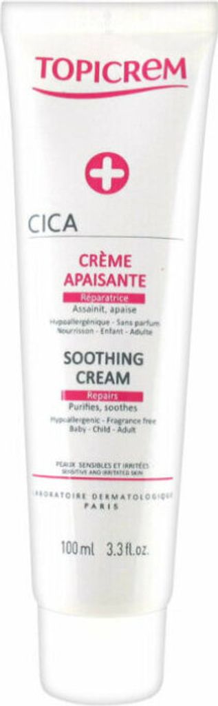 Topicrem CICA Reparaturspray mit Kupfer- und Zinkgehalt Soothing Cream 100 ml