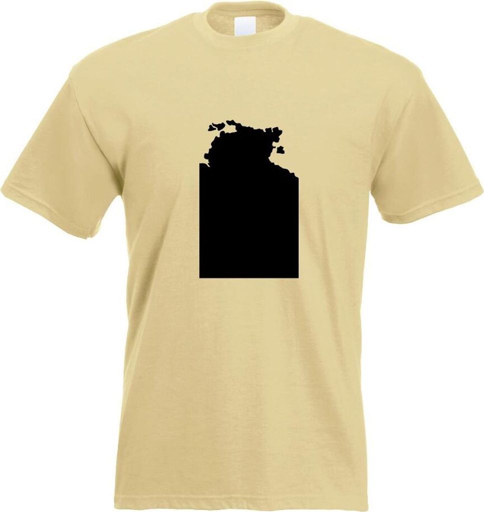 Kiwistar - T-Shirt - Khaki - Northern Territory Australien Motiv Bedruckt Funshirt Design Print - mit Motiv Bedruckt - Funshirt Design - Sport - Fr...