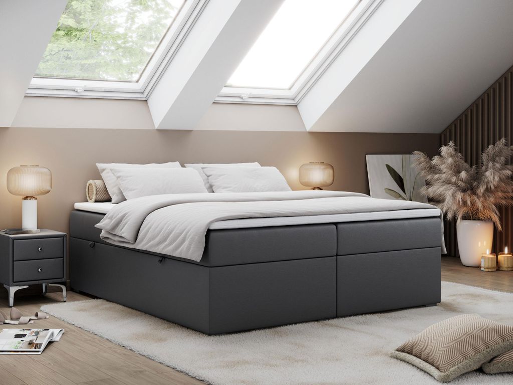 Boxspring bez čela BESS s úložným prostorem - 140x200 cm - Obrázek produktu 