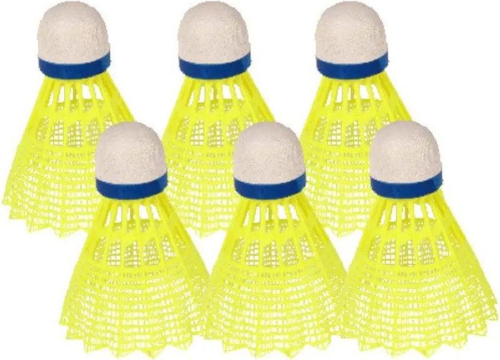 Sporti France Badmintonbälle 6 Einheiten Gelb Gelb One Size