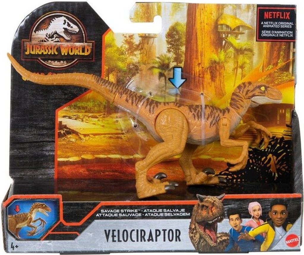 Mattel HBX32 Jurský svet dinosaurus Velociraptor pohyblivá Obrázok produktu 