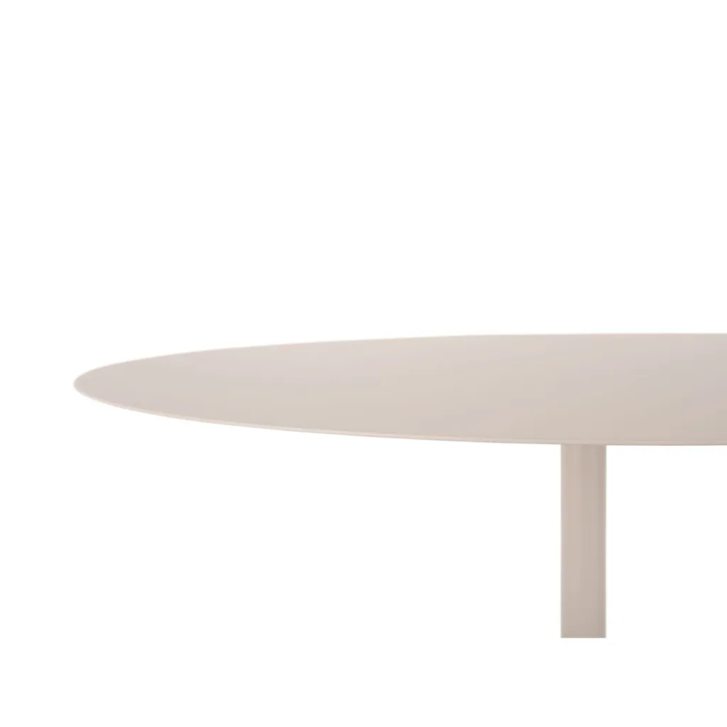 Table Basse d'Appoint Nowa Low Gris Chaud pour Salon Design et Épuré