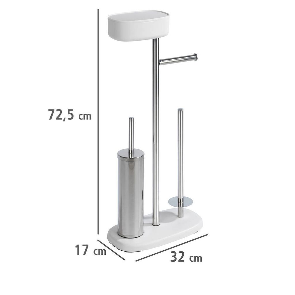 WENKO WC-Garnitur Rivazza weiß Metall Produktbild 12