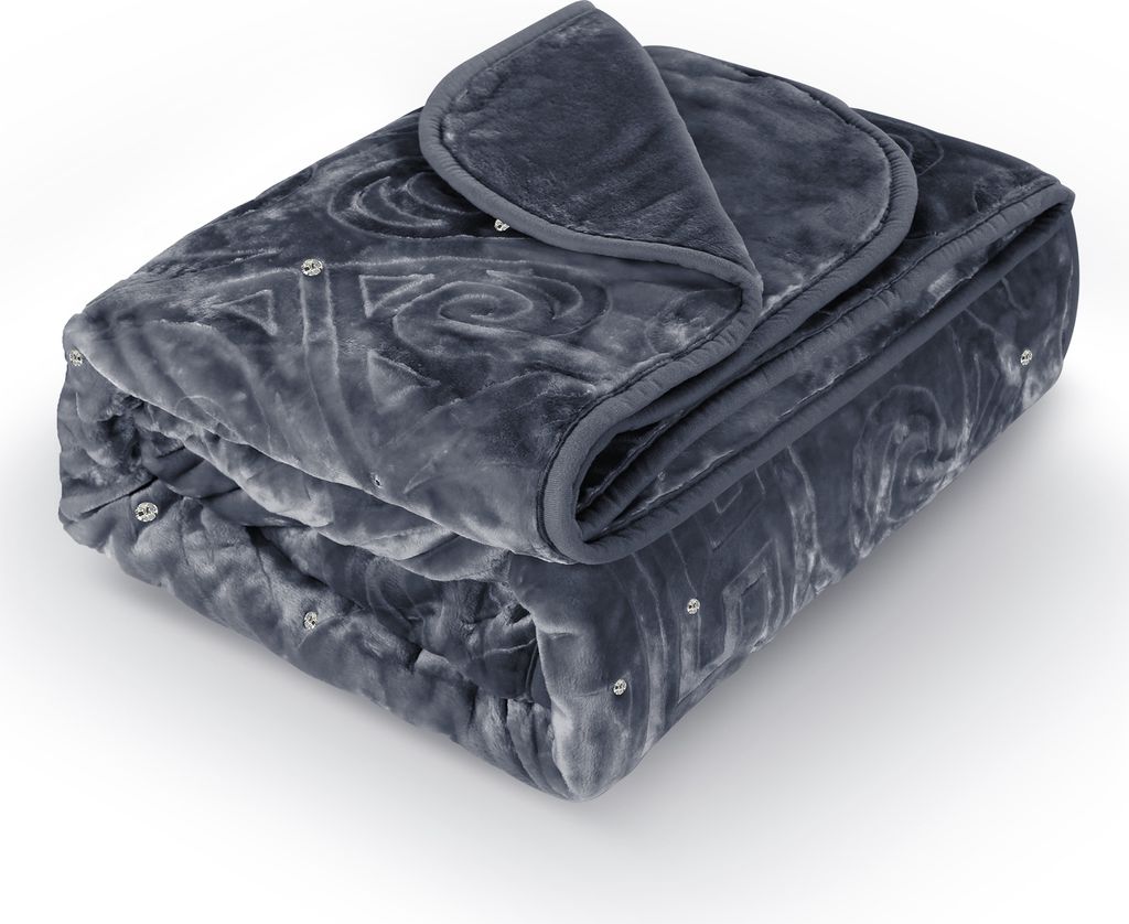 HOMELUX Kuscheldecke Wohndecke 200 x 240 cm Flauschig & Produktbild 