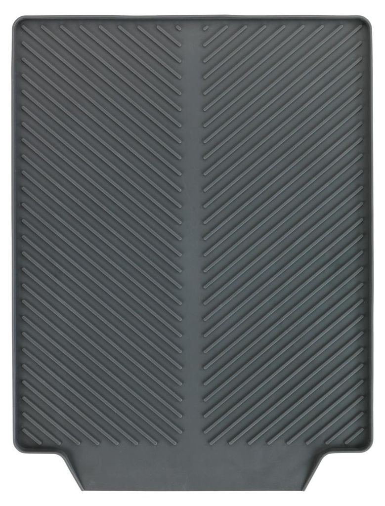 WENKO Tapis d'égouttement Linea Gris Vaisselle Aide cuisine Image du produit 