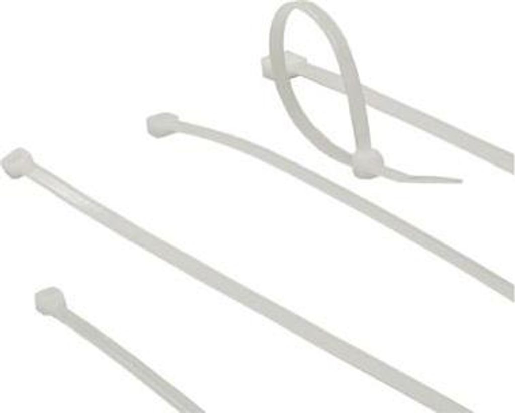 ACT Cable ties transparant, length 385 mm,width 4.8 mm