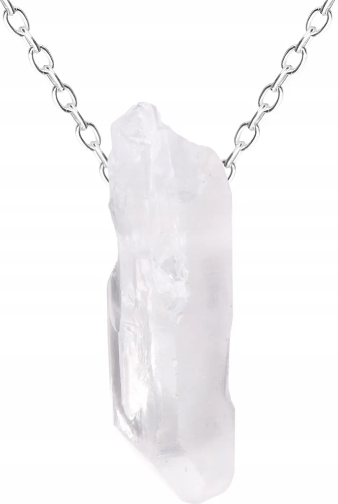 Collana Minimalista Naturliebe Argento 925 e Pietra Naturale Grezza