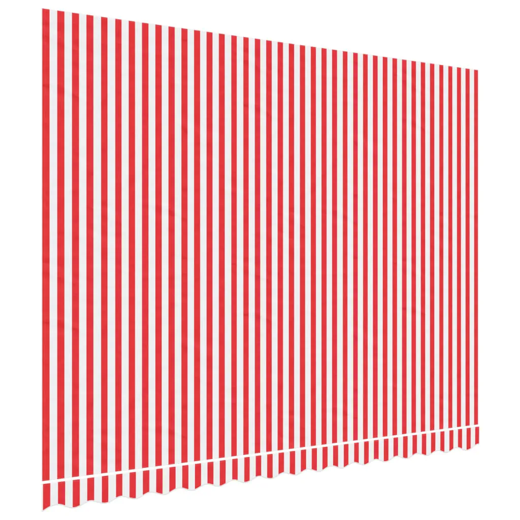 Telo per Tenda 4x3m vidaXL Poliestere PU Rosso Bianco Impermeabile