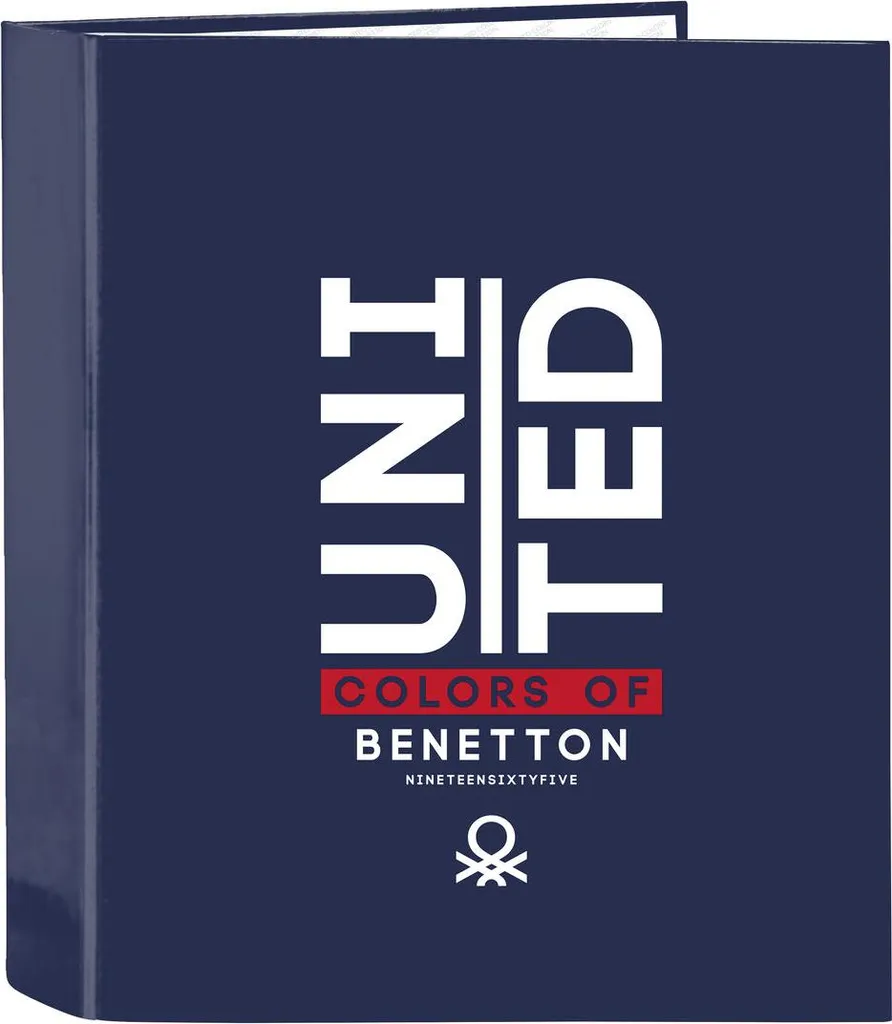 Raccoglitore Benetton Varsity Blu Navy A4 - Must-Have Estetico 27x33x6cm