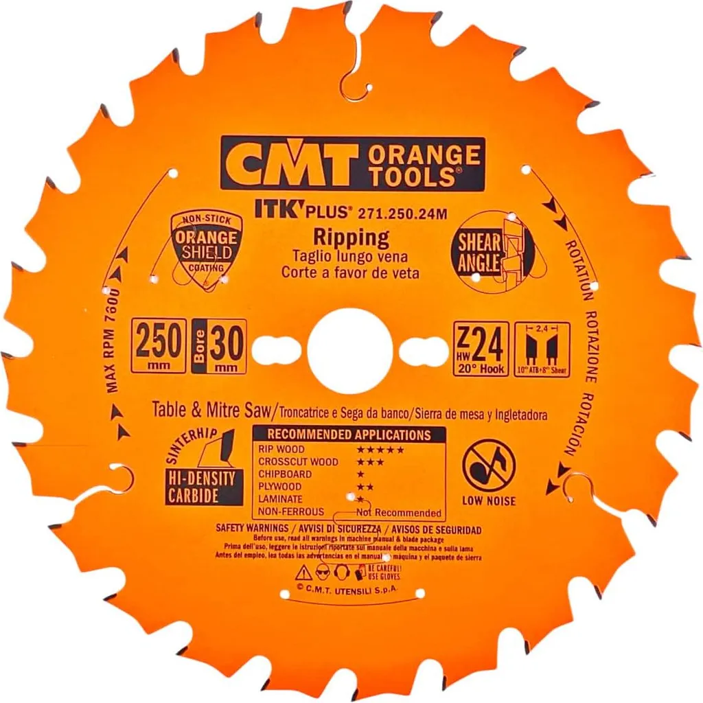 Lame de scie 250mm pour coupe de long rapide dans le chêne et hêtre