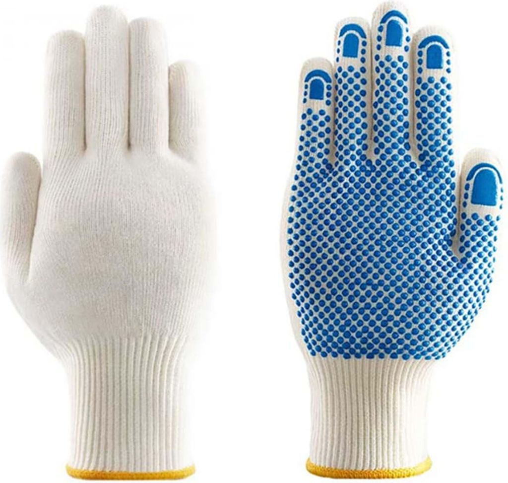 Handschuhe Tiger Paw 76-301 Gr.9 weiß/blau EN 388 PSA II