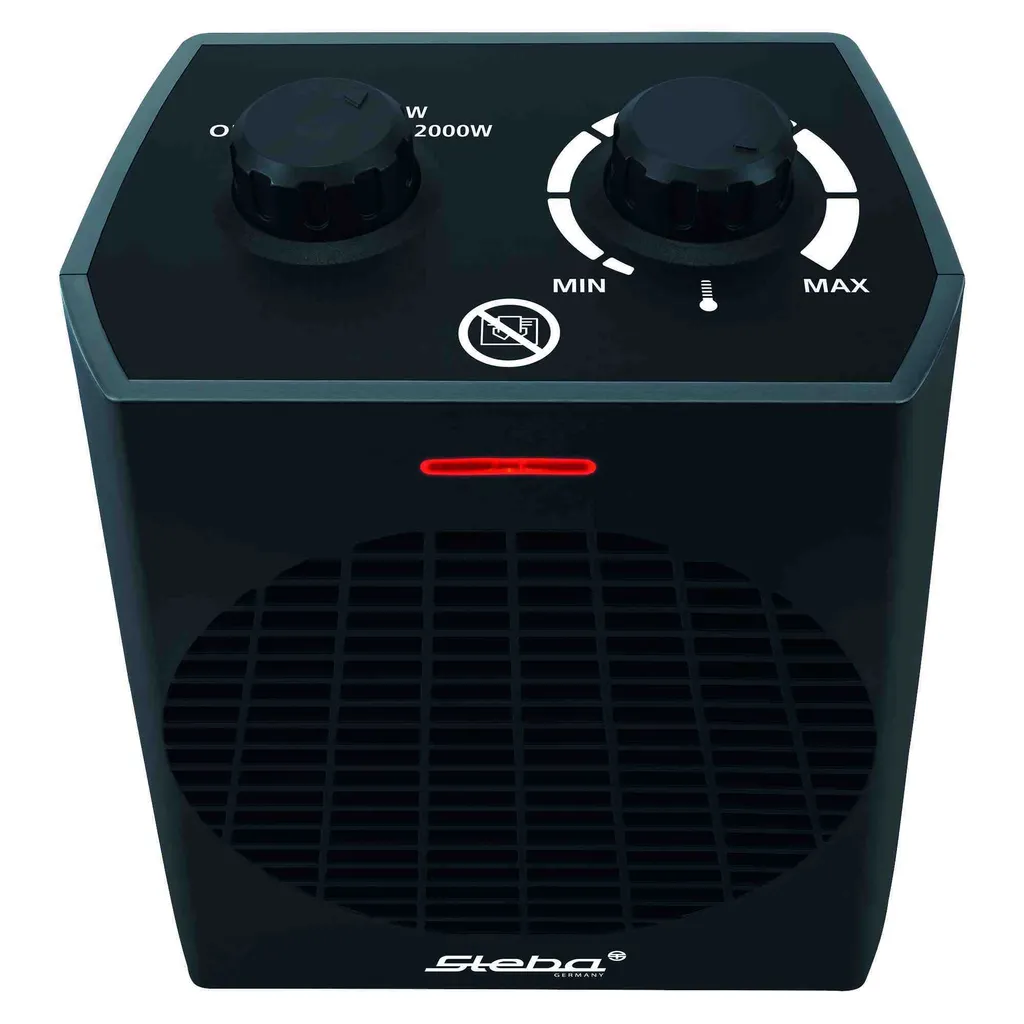 Steba FH 504 Heizlüfter 2000 W : Radiateur soufflant blanc compact