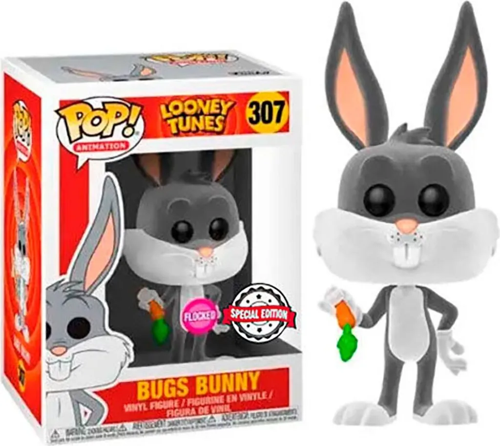 Funko Pop Looney Tunes Bugs Bunny 307 Édition Spéciale Floquée Vinyl