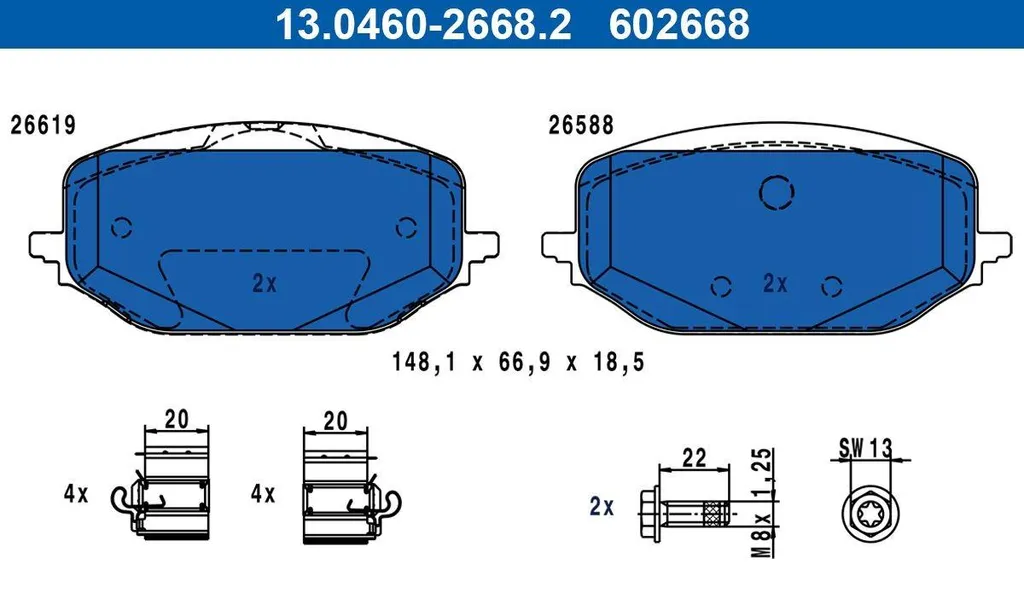 Plaquettes de Frein Peugeot 3008 308 5008 508 Rifter 1.2-2.0 dès 2016