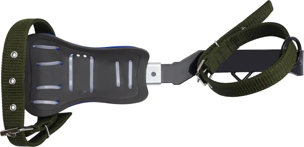 Kit pointes d'escalade réglables avec sangles et harnais confort bleu - 5