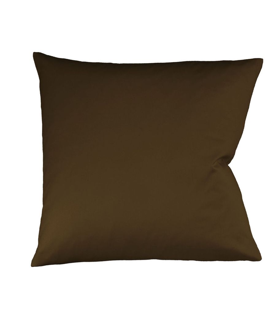 liebling Kissenhülle Interlock Jersey 35 x 40 cm, Farbe mokkabraun, Kissenbezug aus 100% Baumwolle, edler Glanz, waschbar 60 Grad
