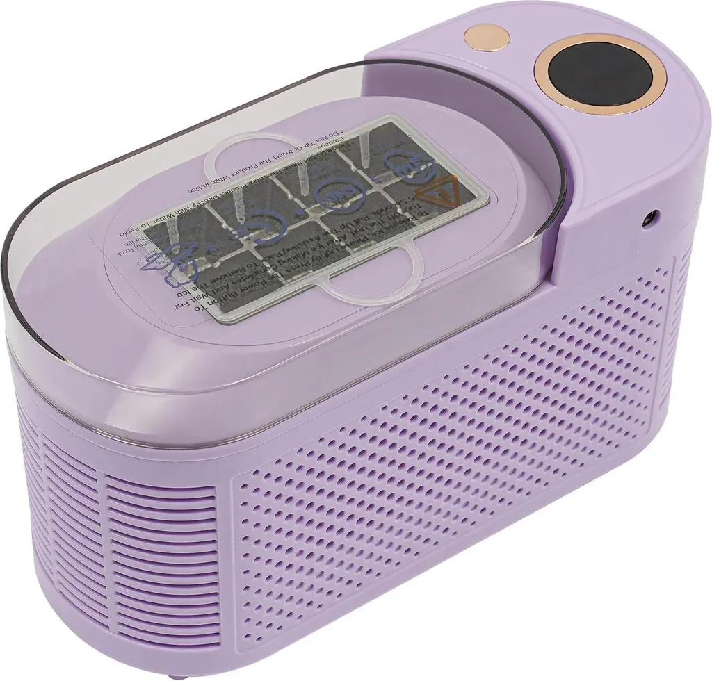 Machine à glaçons 12V portable avec clip - Appareil compact coloris Lila
