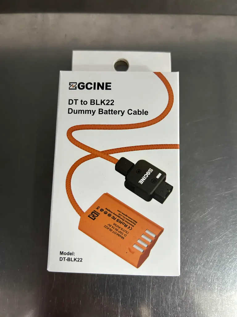 ZGCINE DMW-BLK22 batterie factice D-Tap 60cm pour Panasonic Lumix S5IIX - 2