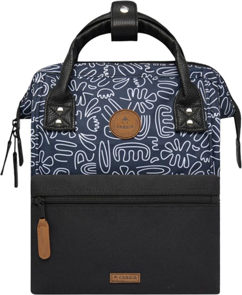 A close-up studio shot of a backpack.