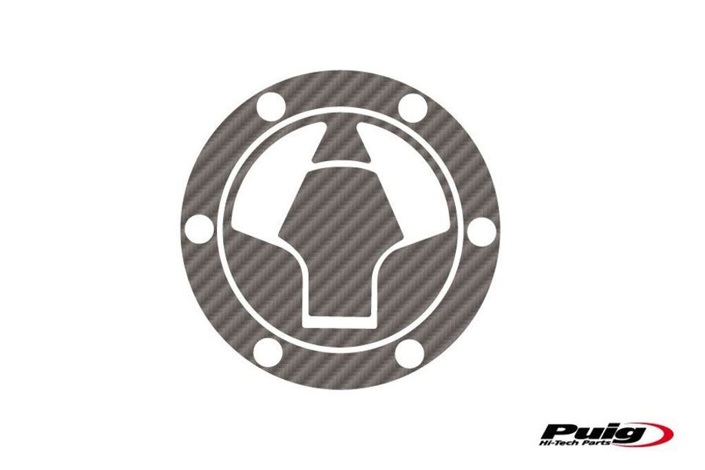 PUIG 8394C Tankdeckelschutz X-TREME passend fuer KAWASAKI NINJA 250R Carbon look