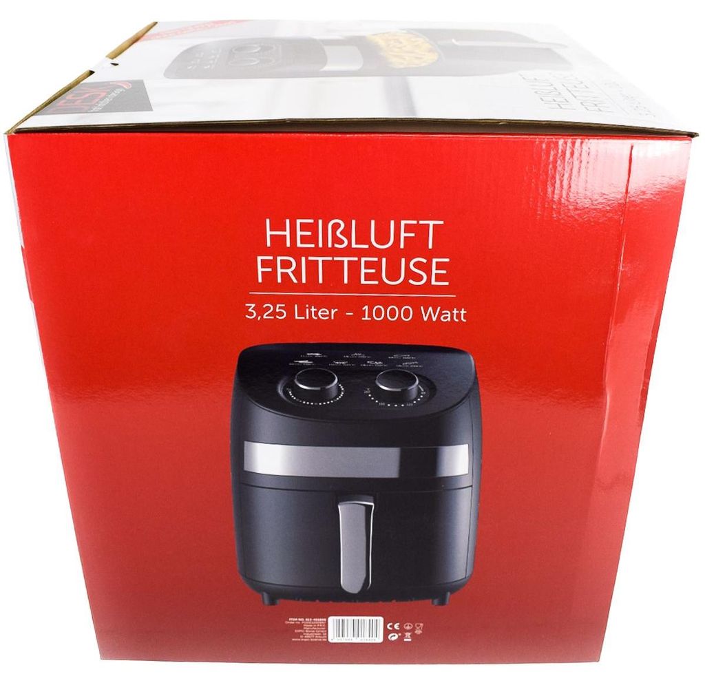 DESKI 3,5 L Heißluft-Fritteuse 1000 Watt Heißluftfritteuse