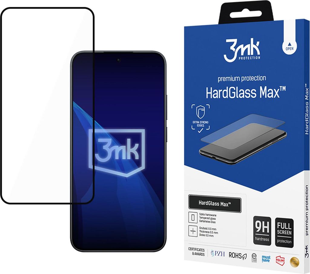 Posilnené tvrdené sklo s plným pokrytím 3mk HardGlass Max Obrázok produktu 