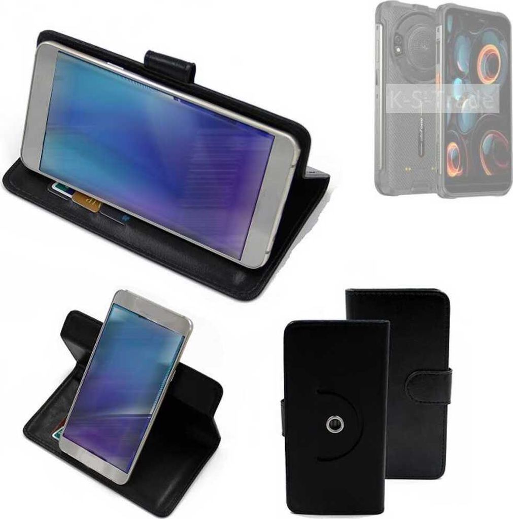 K-S-Trade Case Schutzhülle Handyhülle kompatibel mit Ulefone Power Armor 16S Flipcase Smartphone Cover Handy Schutz Tasche Klapphülle Walletcase