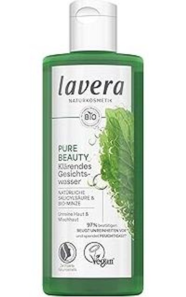lavera Pure Beauty Klärendes Gesichtswasser - entfernt Talg & Schmutz - feuchtigkeitsspendend - gegen Unreinheiten - vegan - Naturkosmetik