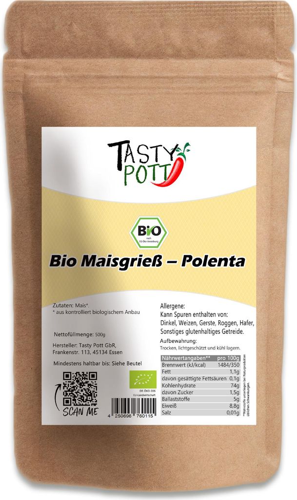 Maisgrieß (Polenta) 1000g Beutel